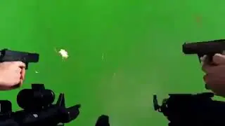 Ultimate gun shot VFX effects Green Screen Chroma Key - Copyright FREE Video 