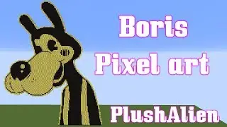 Minecraft Pixel Art SpeedBuild | Boris