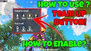 How to Enable Team Up Option in BGMI | How to Use Team Up Button in BGMI ||