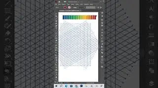 Letter A Isometric Grid Logo Design: Step-by-Step #shorts