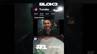 @blok3real. şimdi trendlerde #1 numara! 🐐 #BLOK3 #MundoMusicTR