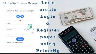 Build an Expense Tracker - Login Page and Sign Up Page design using Angular 14, Firebase & PrimeNg
