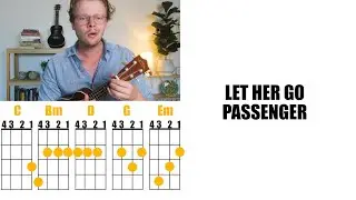 Let Her Go - Passenger (Ukulele Play Along With Chords and Lyrics)