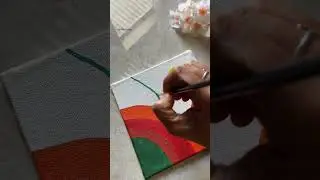 Acrylic painting for beginners | canvas painting tutorial #canvasart #acrylicpaint #abstractart