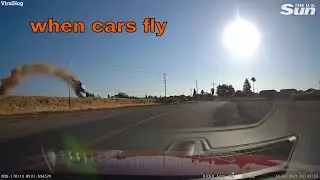 car turns into a plane, does not end well