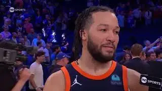 “We found a way. That’s it" Jalen Brunson after leading the Knicks past the Pacers in Game 2 🔥