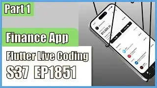 [Flutter] Flutter Live Coding EP1851 (Finance Management App Part 1)