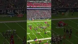 Texans Cheerleaders and Band Hypes the Houston Fans Prior to Game Against the Jaguars