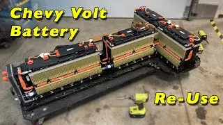 Chevy Volt Battery Pack Disassembly and Reuse | Part 1