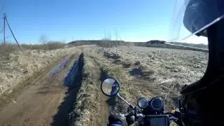По полям на SUZUKI SV400