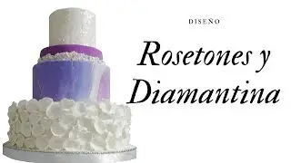 Diseño rosetones y diamantina