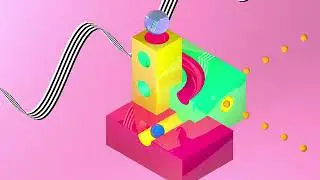 Cinema 4D Shapes Looping Animation
