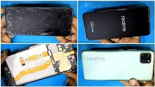 realme c11 display change with frame / disassembly / teardown / realme c11 2021