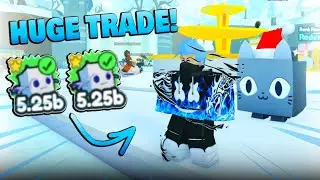 Trading for HUGE FESTIVE CAT in Pet Simulator X!