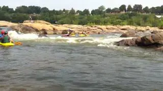 James River Canoe Hollywood Rapids iPhone 4 Video