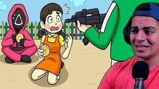 SQUID GAME BUT ALL ROLES ARE REVERSED !! - SQUID GAME Best Animations On YouTube !