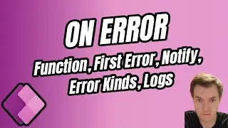 Master the On Error Function to Handle Errors in Power Apps - FirstError, Error Kind, Notify user