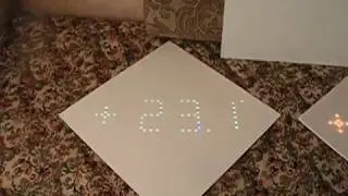 Стеклянная маска. Большие плавные часы Arduino & WS2812 flowing clock