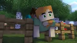 Steve, I'm stuck! You must help me! Alex and Steve LIFE Minecraft Animation