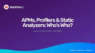APMs, Profilers & Static Analyzers Who’s who