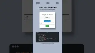 JavaScript CAPTCHA Generator  