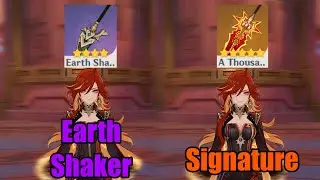 Mavuika R1 Signature Vs R5 Earth Shaker || Genshin Impact