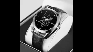 Чоловічий механічний годинник Besta Tryzub Leather відеоогляд