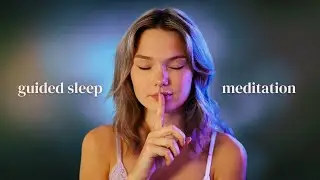ASMR guided sleep meditation with gentle rain (soft spoken)