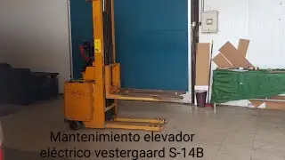 mantenimiento preventivo monta carga o elevador eléctrico vestergaard S-14B