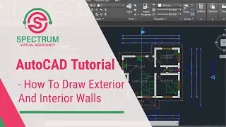How To Draw Exterior And Interior Walls In AutoCAD  Floor Plan Tutorial For Beginners - Lesson 03
