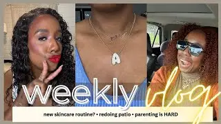 Vlog 💭• new skincare?• redoing patio • parenting is HARD