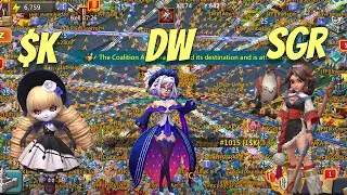 Lords Mobile - Intense Baron Aganist DW & SGR family! TemoorGideon ended burned!