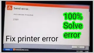 Fix Printer Error || kyocera km 5050 error 2101|| how to solve error 2101