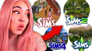 COMPARING ALL THE SIMS GAME WORLDS | Sims 1 vs. Sims 2 vs. Sims 3 vs. Sims 4