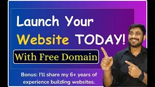 Launch Your Website TODAY! (Free Domain & Affordable Fast Web Hosting )
