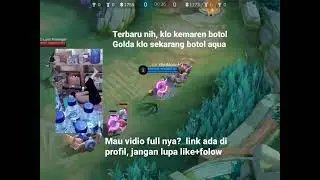 Cewe botol aqua viral gameplay mlbb || link ucbrowser aqua no pw 