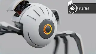blender 2.92 spider robot modeling - rigging - animation