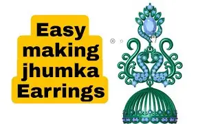 Earring easy process#matrix 9#jhumka earring#matrix 9#cad jewelry #tutotial/02
