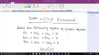 Doo Little Method Example