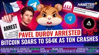 Telegram’s founder arrested! Bitcoin climbs, TON falls, Justin Sun’s SunPump launch ⚡️ Hamster News