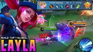 GLOBAL LAYLA UNLIMITED TRUE DAMAGE BUILD 2025!! 💀 | 1 HIT BUILD (must try 🔥) - MLBB