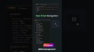 Create a Trending Nine Dots Navigation Button Using HTML & CSS #WebDesign #Trending
