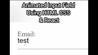 input field design css  | how to design input type text in css  | React js responsive web design