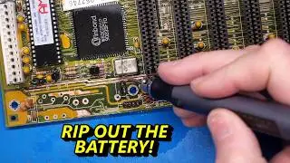 Cleaning up and modifying a corroded 286 motherboard