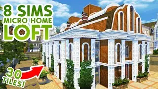 8 SIM MICRO HOME LOFT | Sims 4 Speed Build