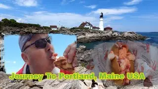 Portland, Maine Lobster Rolls Light House Beautiful Alantic Shores Ep2