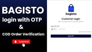 SMS OTP Login, Register & COD Verification for Bagisto | Secure Your Store Easily