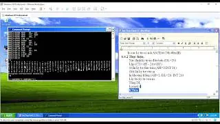 In bảng mã ASCII bằng hợp ngữ (x 8086) - DEBUG Windows XP