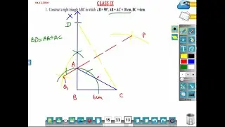 Class 9 |  NCERT EX 11.2 | Construction of a Triangle | CASE: Sum of two sides