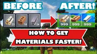HOW TO GET MATERIALS FASTER IN FORTNITE!(Season 9)